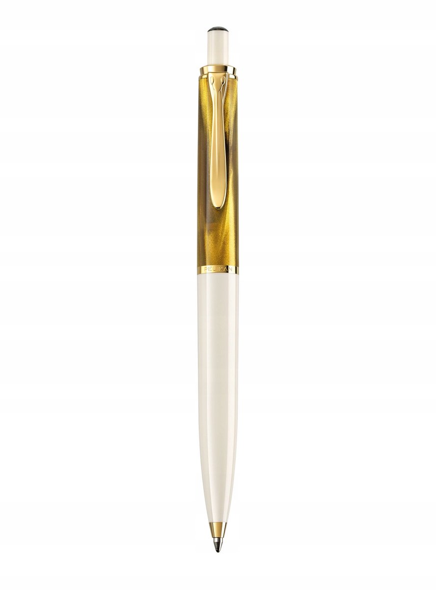 Pelikan K200 Classic Gouden Marmer Pen - Zwart Schrijvende M