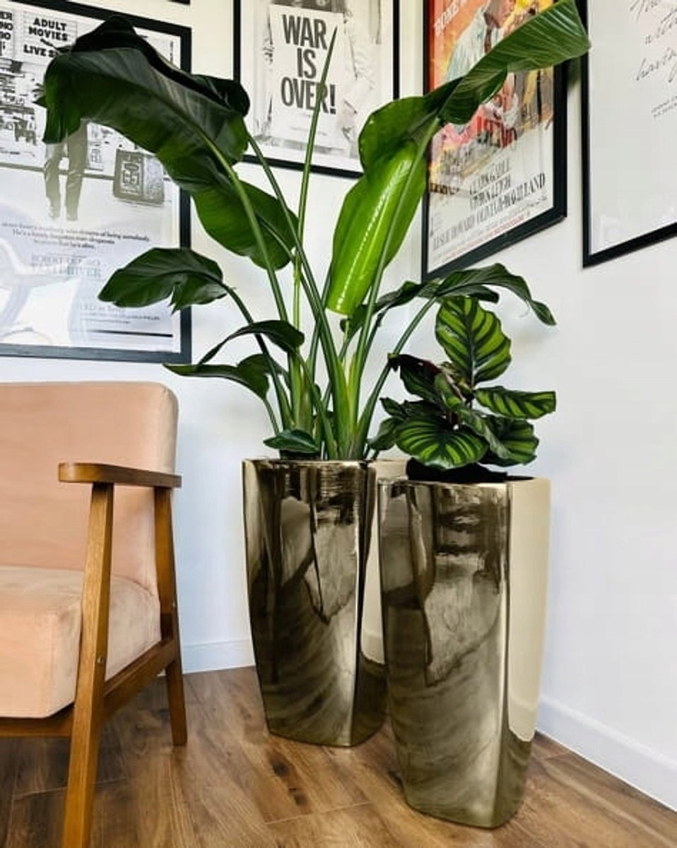 Gouden Keramieken Pot - 57x29 cm