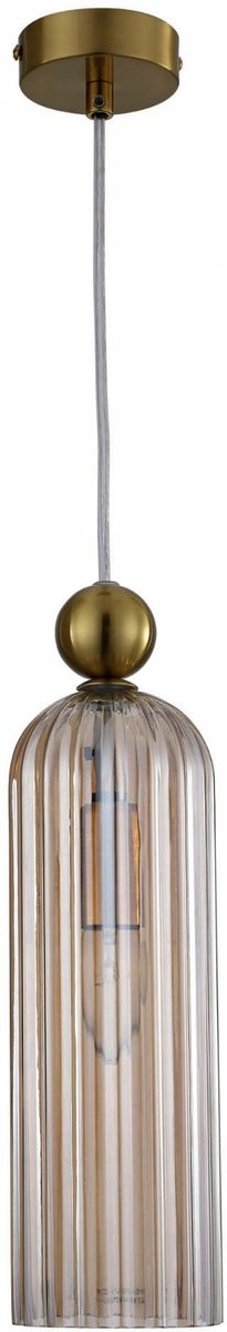 Licht Prestige Gouden Amber Plafondlamp E14 150cm