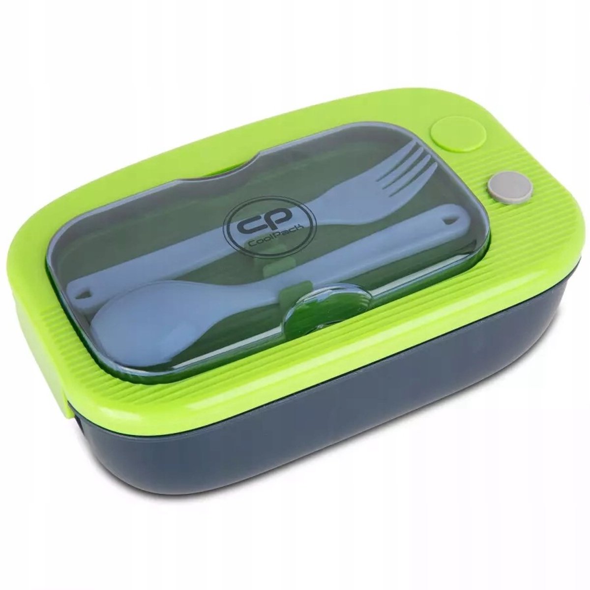 CoolPack Lunchbox Blauw Groen 1100ml met Bestek