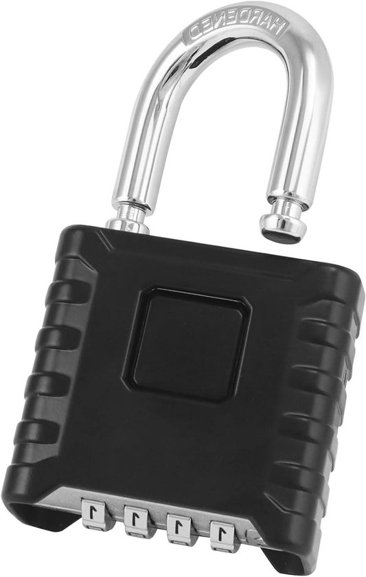 NOVLOCK Cijferslot voor buiten met lange beugel - 5,9 cm lang, 8 mm dik - Weerbestendig 4-cijferig combinatieslot voor poorten, hekken, tuinhuisjes