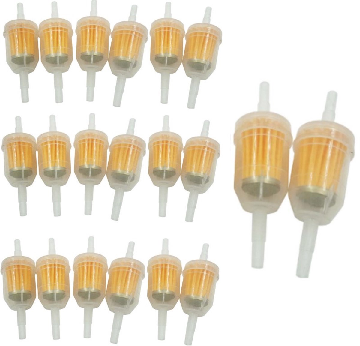 Brandstoffilter voor voertuig, motorfiets, scooter 20-pack