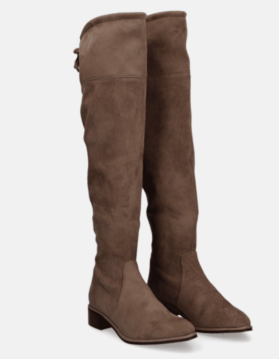 Pedro Miralles Dames Laars | Taupe | Maat: 41