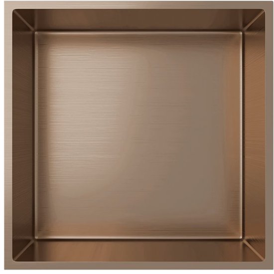 Niche encastrée ALONI – 30x30x7 cm – cuivre brossé