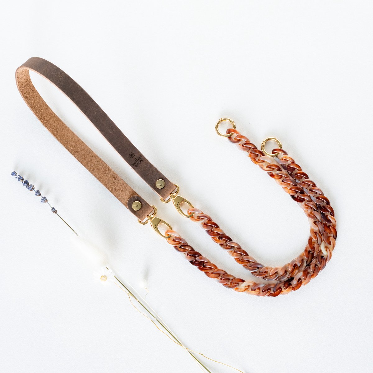 The Leather Rebel - Telefoonkoord - buffel bruin - bruin