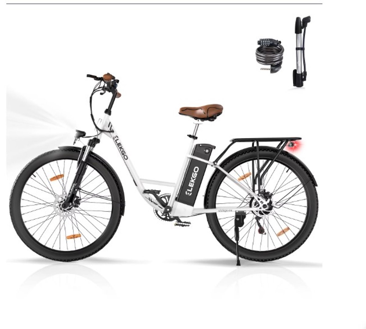 ELEKGO EG5 - Elektrische Fiets - E-Bike Opvouwbaar - 16 Inch -Met schokabsorptie - zwart