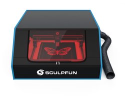 Sculpfun B1 Laser Case - Geschikt voor S6 pro/S9/S10/S30 Serie Lasergraveermachines - Rookwerend en Brandwerend Beschermhuis met Afvoerventilator