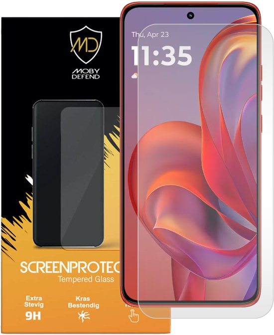 MobyDefend Screenprotector - Geschikt voor Motorola Edge 60 Neo - Case-Friendly Screensaver - Gehard Glas