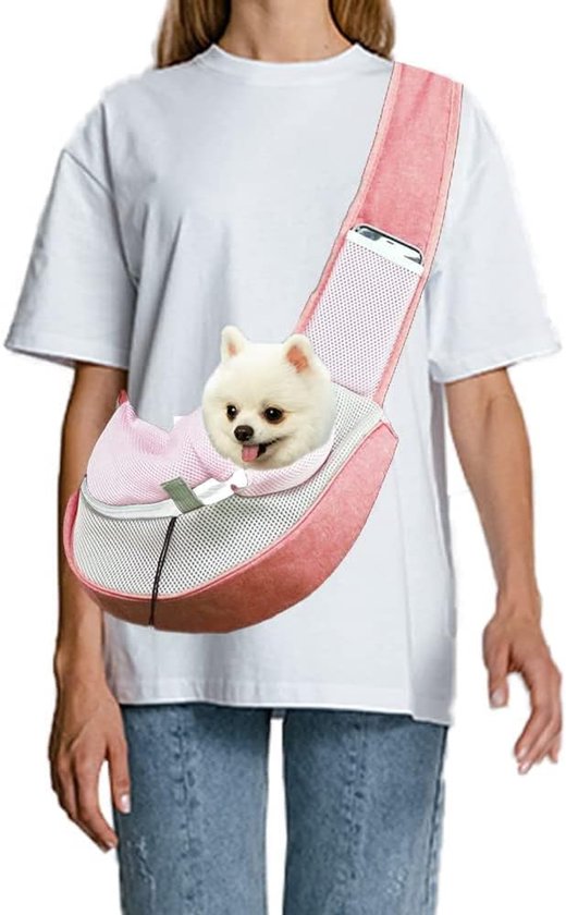 Sac de transport Chiens - Sac à bandoulière Animaux domestiques , sac de transport Puppy chat et chiot - Sac de transport mains libres avec filet respirant Animaux domestiques de compagnie - Sac portable pour chien - Sac Plein air Puppy et Chats