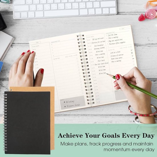 Sweetzer & Orange Today Is My Day Daily Planner Notepad. Undated Planner, Daily Agenda, Focus