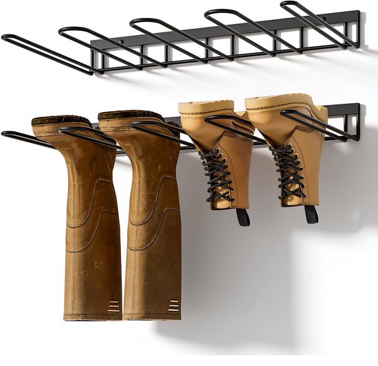 Range-bottes suspendu Somstyle - 26,1 x 41,6 x 5,4 cm - Bottes femmes -chaussures pour 4 paires - Zwart