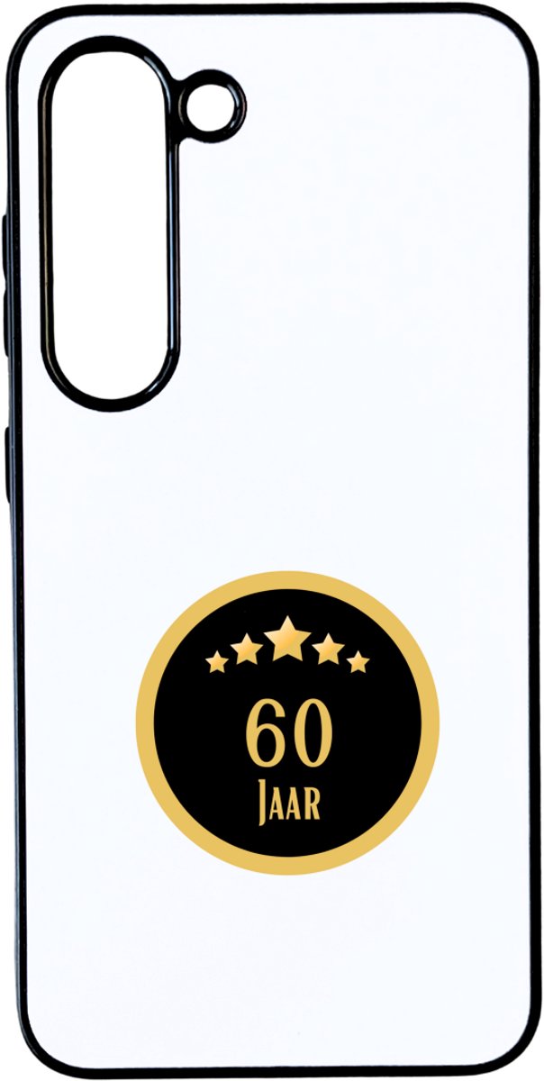 Hacebo® - 60 jaar telefoonhoesje - iemand die 60 jaar is geworden of 60 jaar lang een relatie hebben of getrouwd zijn - telefoonhoesjes - verjaardagscadeau - verjaardag - cadeau - kado - hoesje geschikt voor Samsung Galaxy S23
