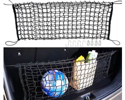 FEROCITY - Universeel Nylon autonet - kofferbaknet - hondennet auto - scheidingsnet - Zwart