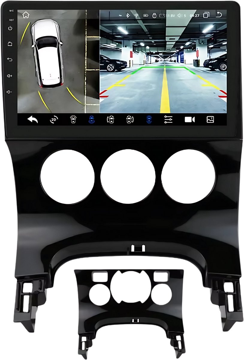 Autoradio bluetooth met camera - Carplay - Voor Peugeot 3008 (2009-2015) - Geschikt voor Apple en Android - Stereo - Navigatie - Navigatiesysteem auto