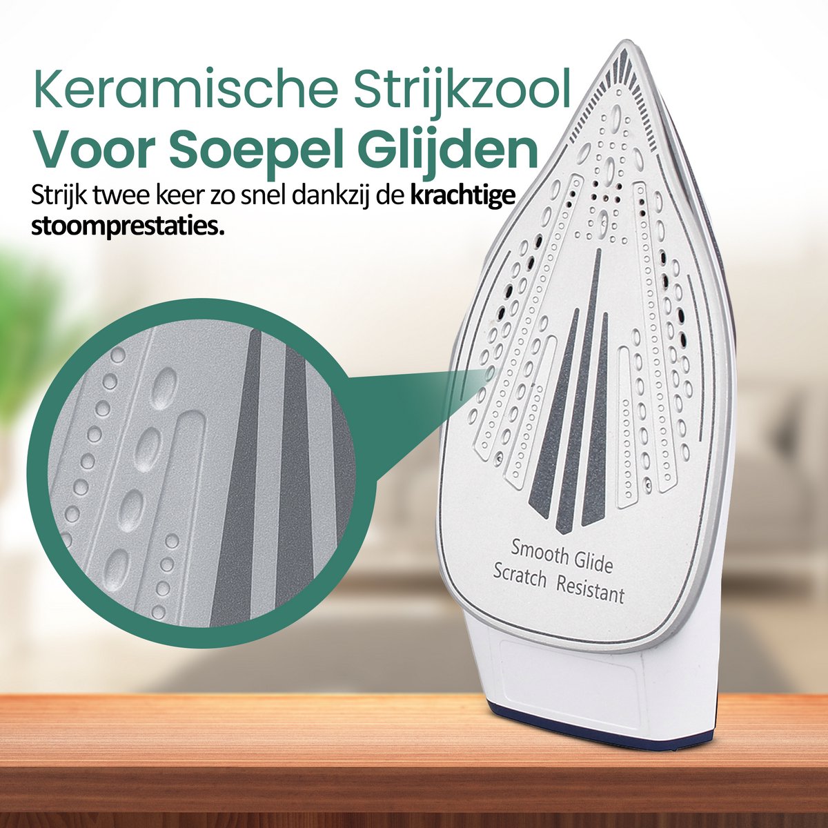 Emerio Stoomgenerator - 2200W - 1.5L waterreservoir - Continue stoom - Verticaal strijken - Uitneembare tank - Keramische strijkzool - SG-123562 Paars — afbeelding 3