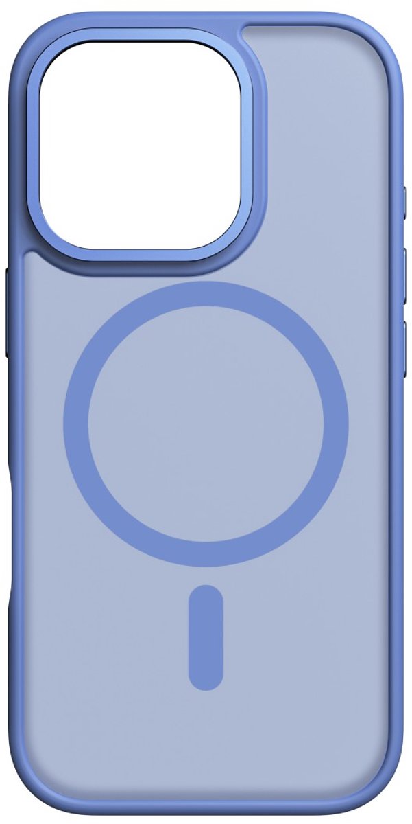 White diamonds hoesje geschikt voor Iphone 16 Pro - Hybrid case - Blauw