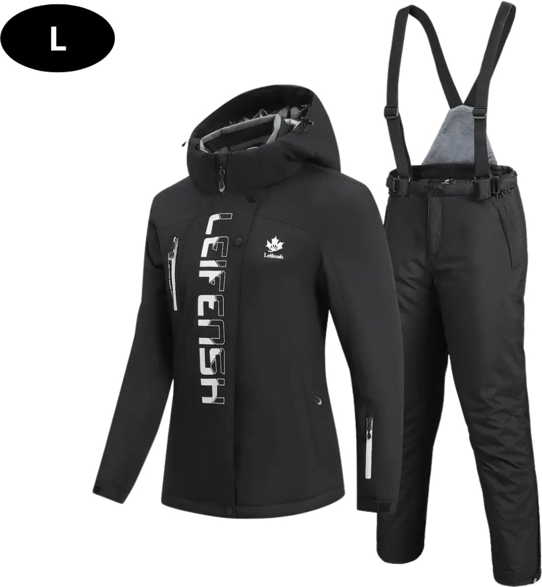 Bovista Ski Suit Skipak SkiBroek Wintersport Skijas Dames 2-Delig Zwart
