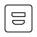 Icon met HDMI-poort.