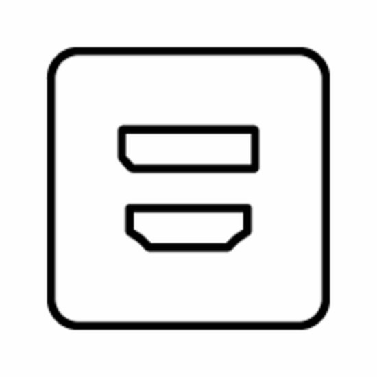 Icon met HDMI-poort.