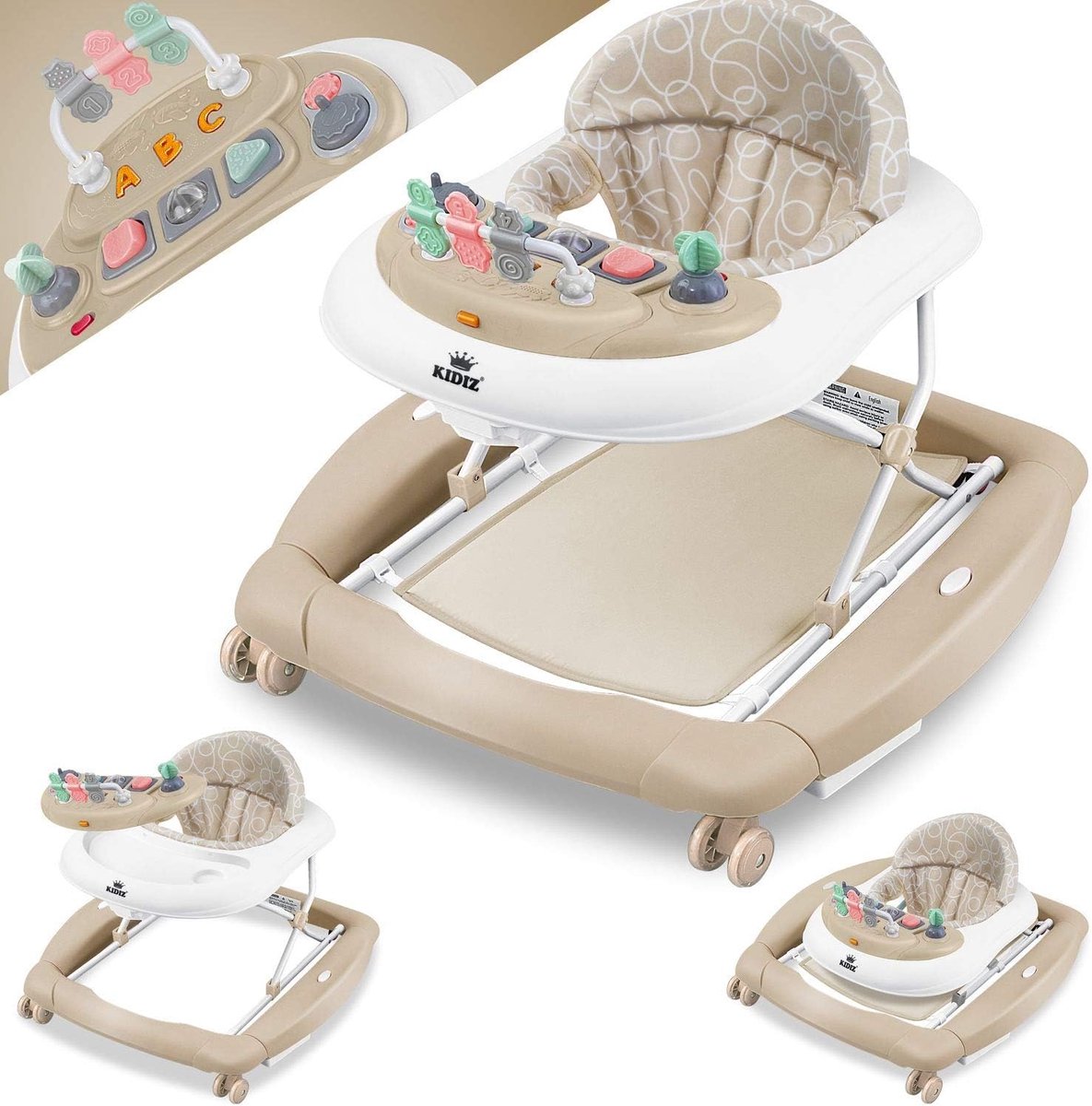 Image of 4-in-1 Babywalker en Speelstoel met Schommelfunctie voor Baby's vanaf 6 maanden – Opvouwbaar en Multifunctioneel