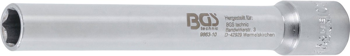 BGS Dopsleuteldop zeskant, extra diep - aandrijf-binnenvierkant 3/8 - 10 mm