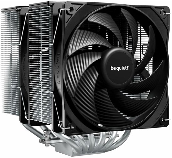 Be quiet! Pure Rock Pro 3 Silver - CPU-koeler - Socket 1150, 1151, 1155, 1200, 1700, 1851, AM4, AM5