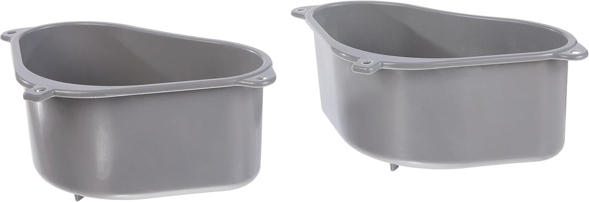 Gootsteen Zeefjes Set van 2 - Driehoekige Plank met Zuignap voor Keuken en Badkamer