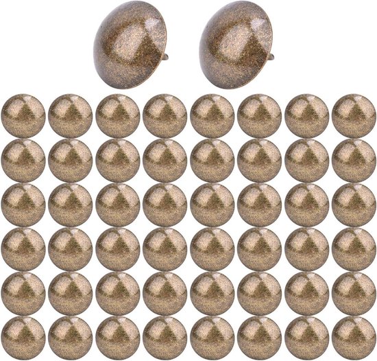 QUARKZMAN Pack of 15 Nails for Upholstery, 1 Metre Flowers Decoration for Sofa Headboard Chair Furniture with Nails for Upholstery, 11mm Bronze