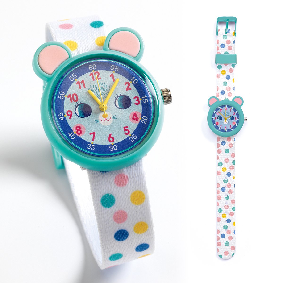 Djeco horloges voor kinderen Mouse