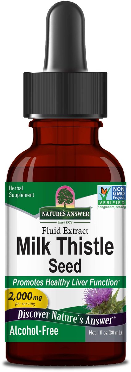Natures Answer Mariadistel extract alcoholvrij 30 Milliliter