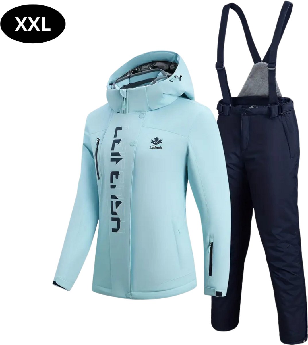 Nivard Ski Suit Skipak SkiBroek Wintersport Skijas Dames 2-Delig Lichtblauw