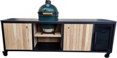 Heavenly Garden - Elements Large - Buitenkeuken - Staal - BBQ Cooler - Eikenhout - 273cm