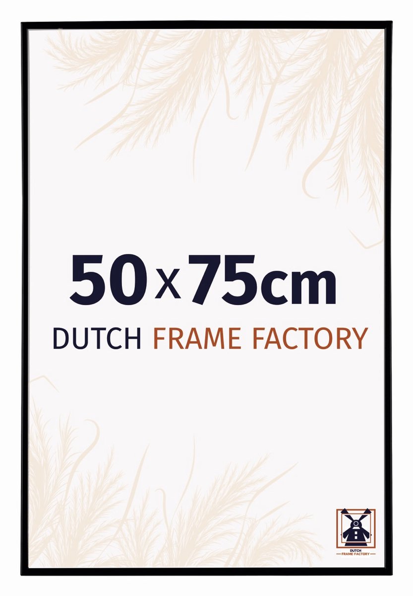 Dutch Frame Factory Fotolijst 50x75 cm - Kunststof - Zwart Mat - Easy