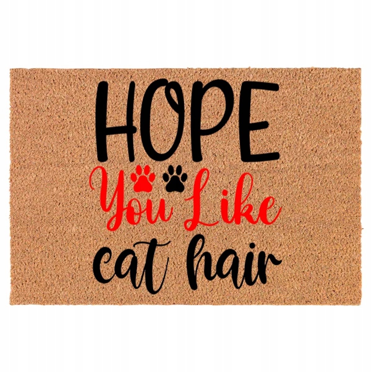 Kokosmat met Kattenprint - Antislip, 40x60cm