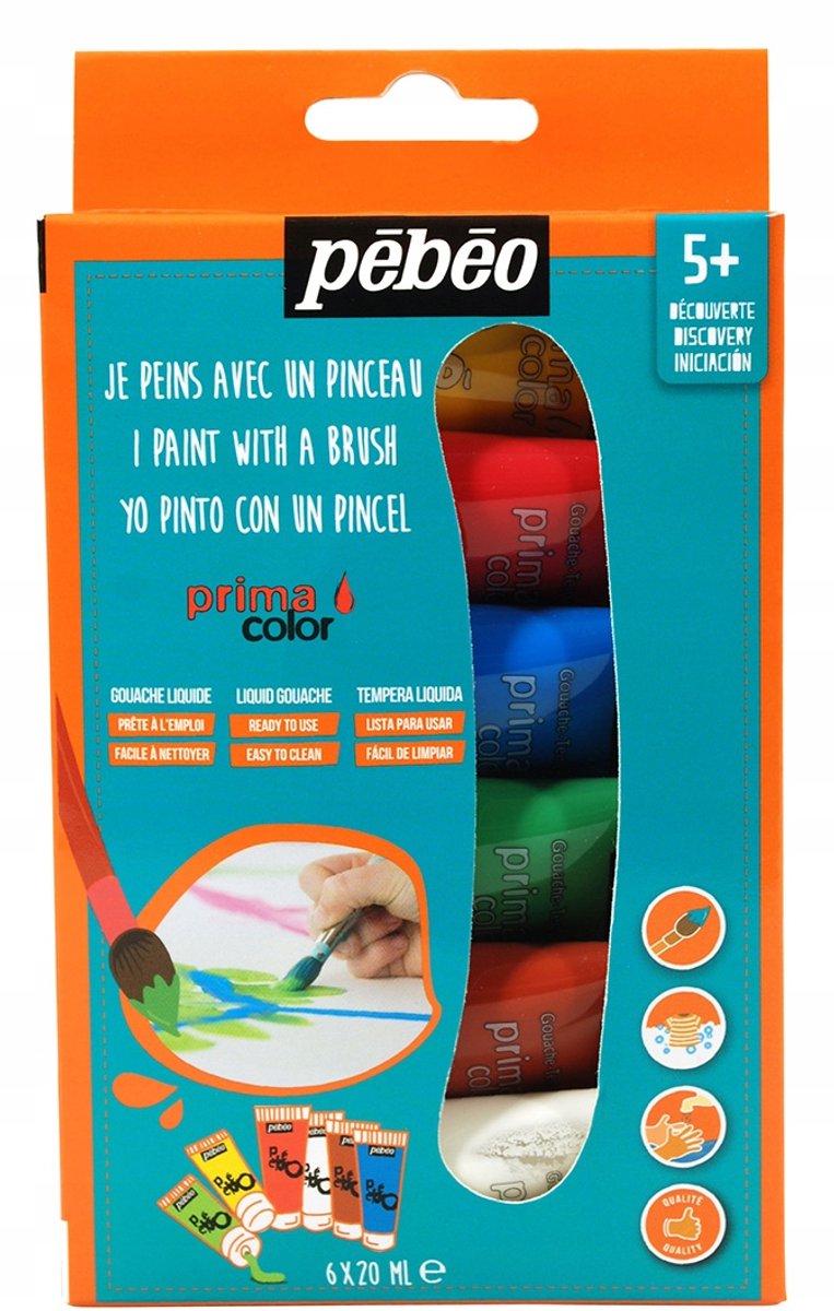 Pebeo Posterverfset - 6 kleuren x 20 ml