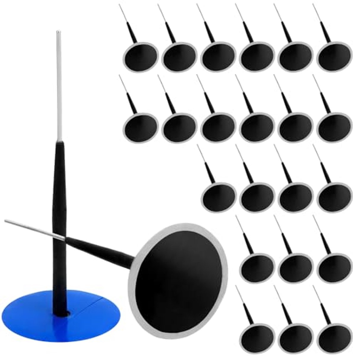 Set van 24 Bandenonderhoudsreparatiesets - 40 mm Patch en 4,5 mm Staaf voor Auto's, Vrachtwagens en Tractoren
