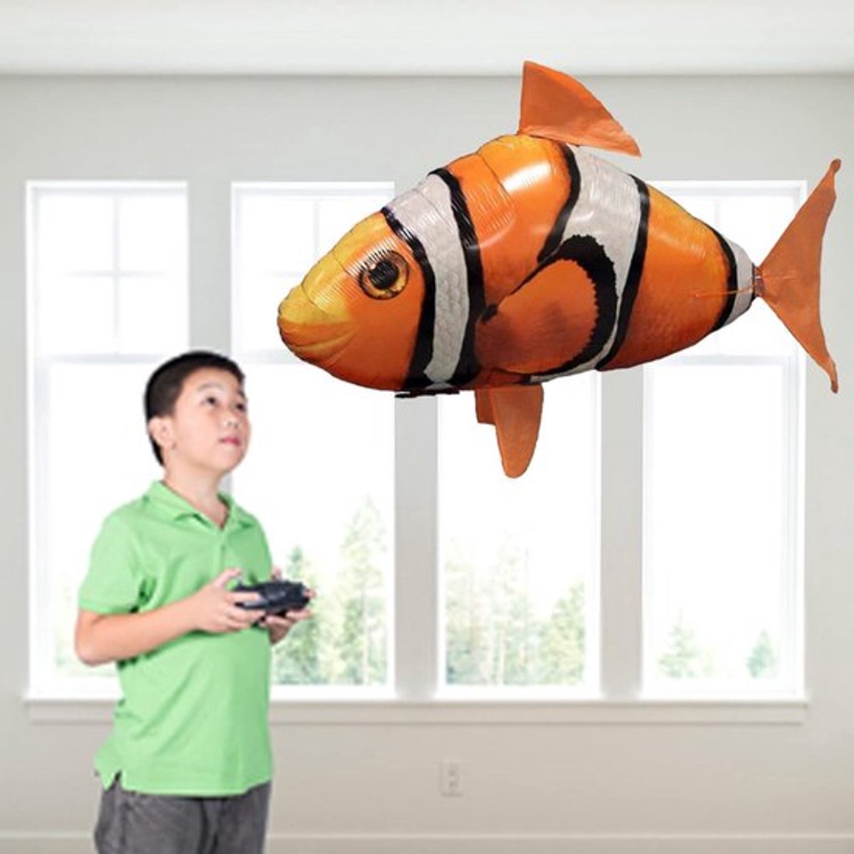 RC Vliegende vis oranje - clownfish remote control - flying fish op afstandsbediening - Air Swimmer