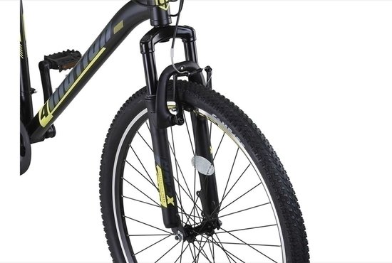 4 Motion MTB 29 Inch 46 cm Unisex 21V V-Brakes Zwart/Geel — afbeelding 5
