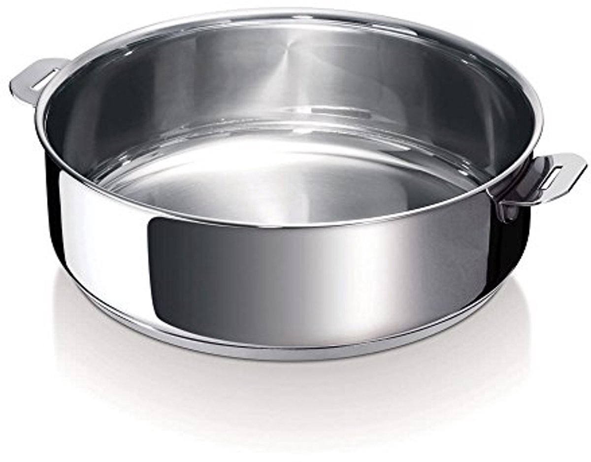 Roestvrijstalen pan 24 cm met afneembare handgrepen