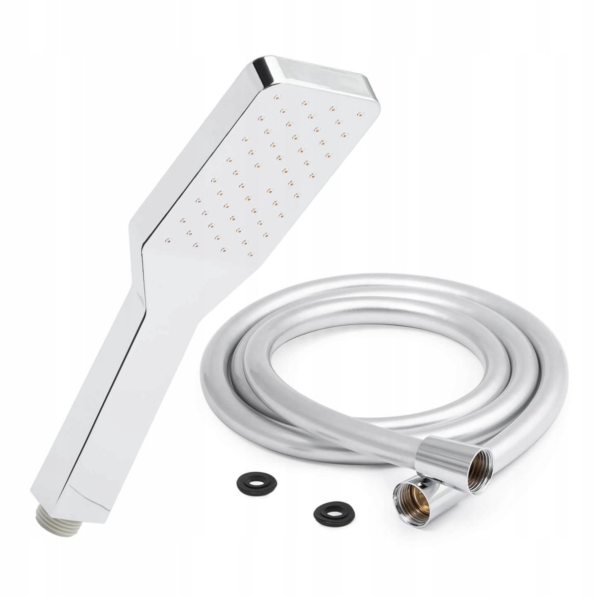 Douchekop met slang - Zilver, 150cm, Waterbesparend