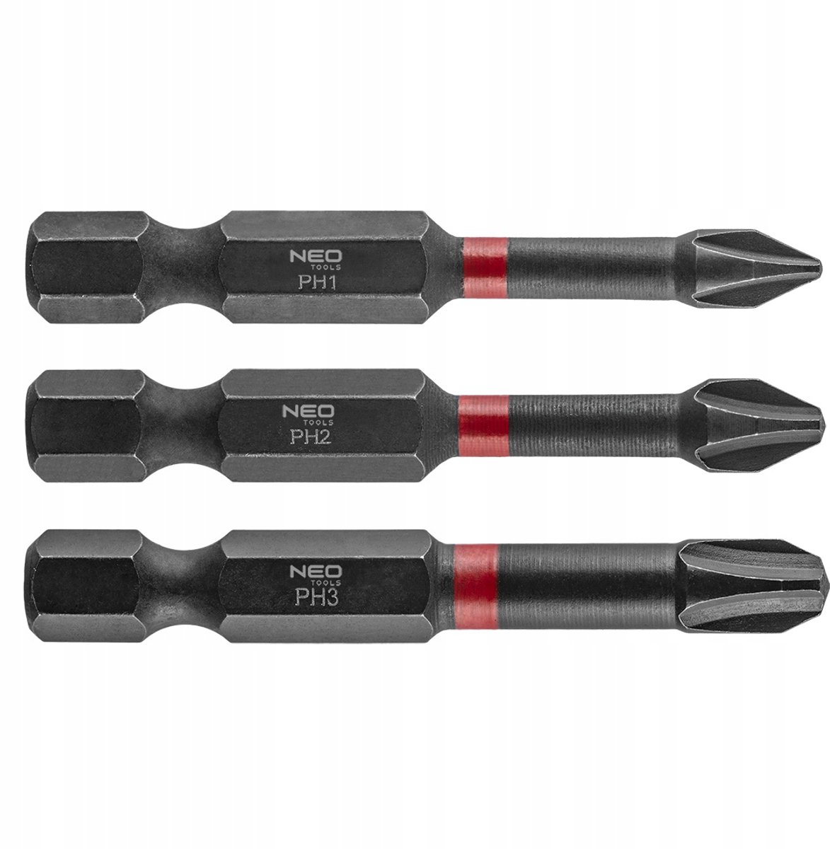 NEO TOOLS Slagbits PH1/2/3 x 50 mm - 3 Stuks