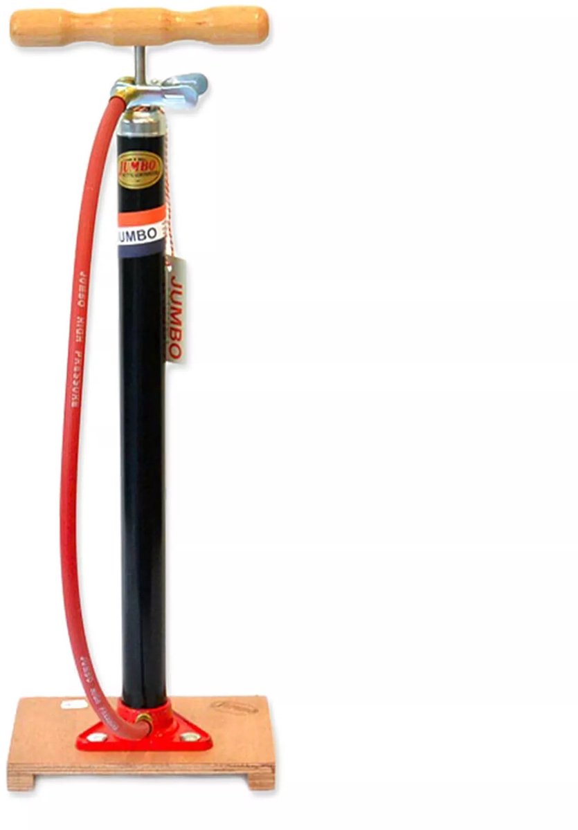 Bol.com Jumbo Fietspomp Met Houten Plank Zwart 60 Cm aanbieding