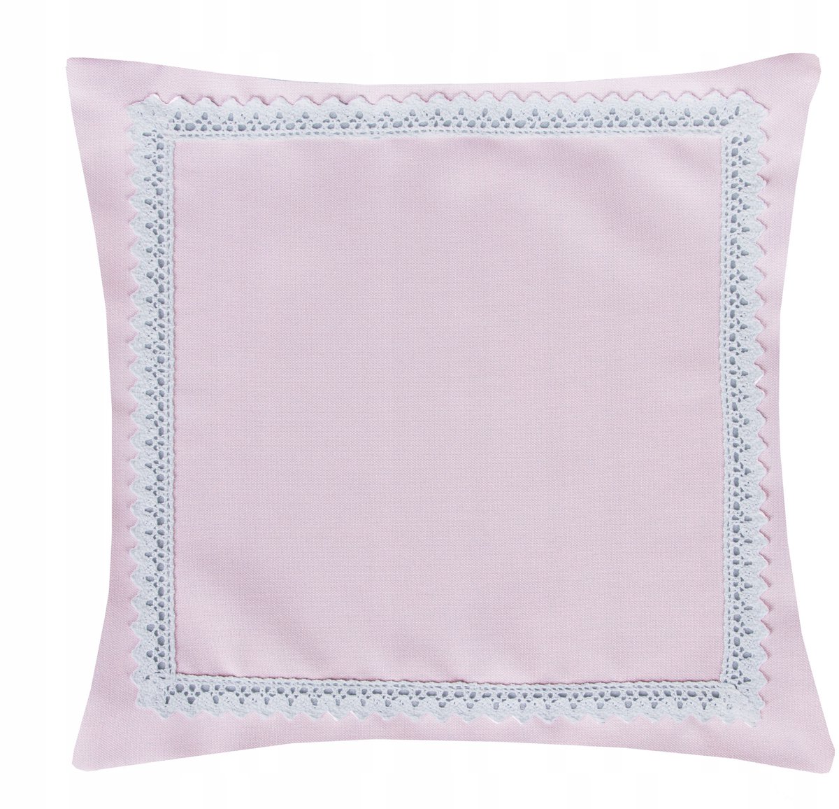 Decoratieve Kussenhoes Malaga 40x40cm - Poederroze met Kant