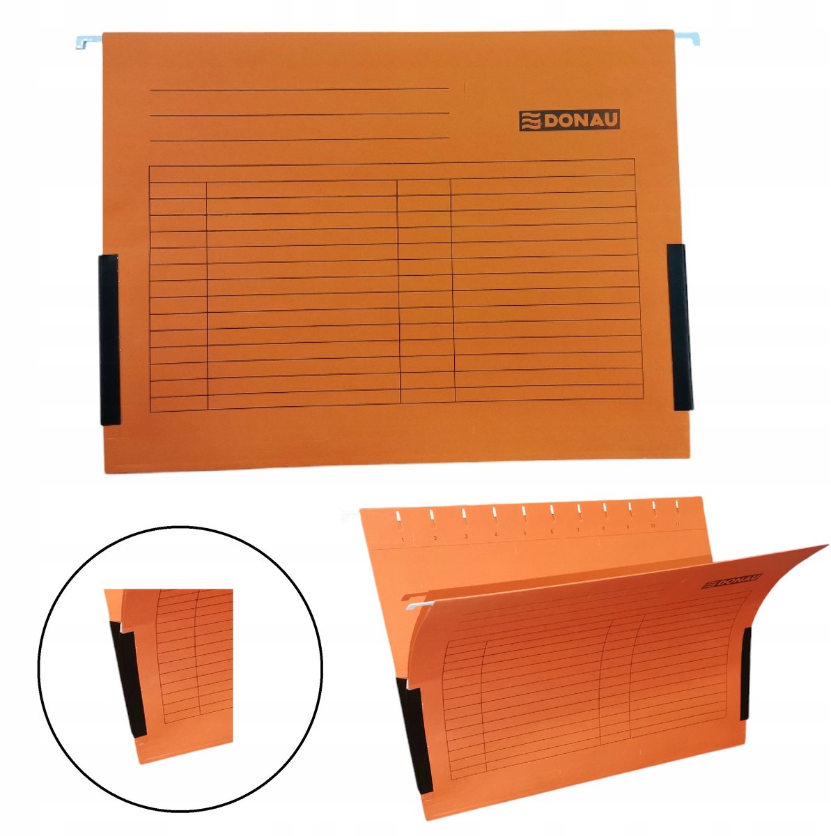 Donau A4 Hangmap Organizer Set 3 Stuks - Oranje