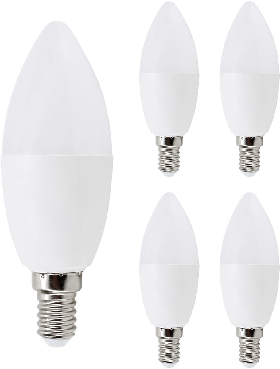 Bemko Premium LED Lamp E14 - vervangt 50W (7.5W) - 720lm - 3000K Warm Wit - 230V - 5 stuks