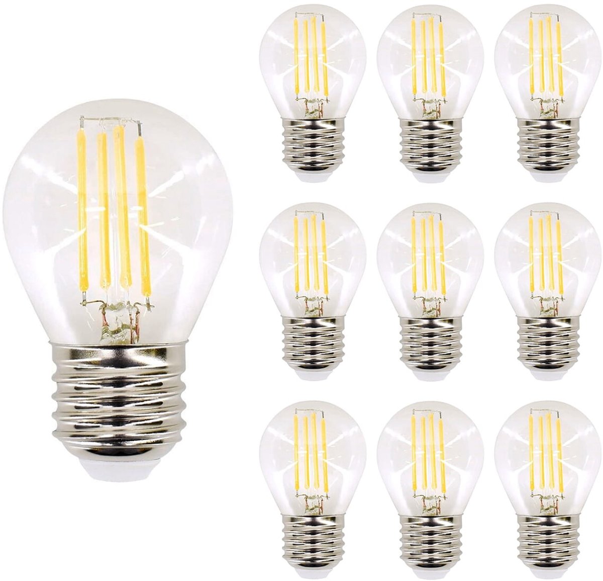 Bemko Premium LED Lamp E27 - vervangt 50W (6W) - 750lm - 4000K Neutraal Wit - 230V - 10 stuks