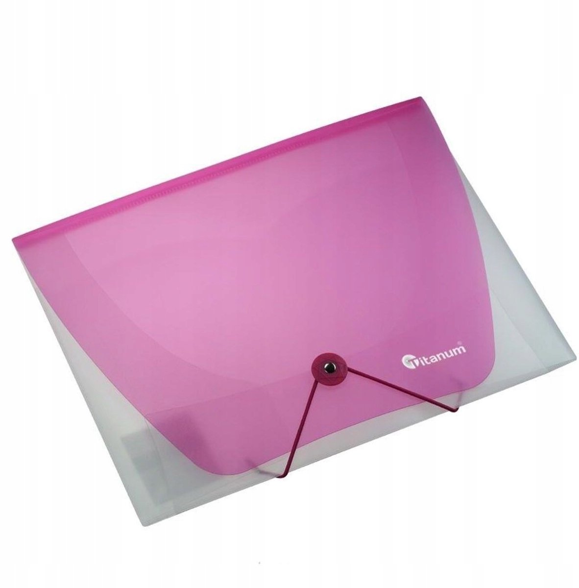 Transparante PP Map A4 met Elastiek - Roze