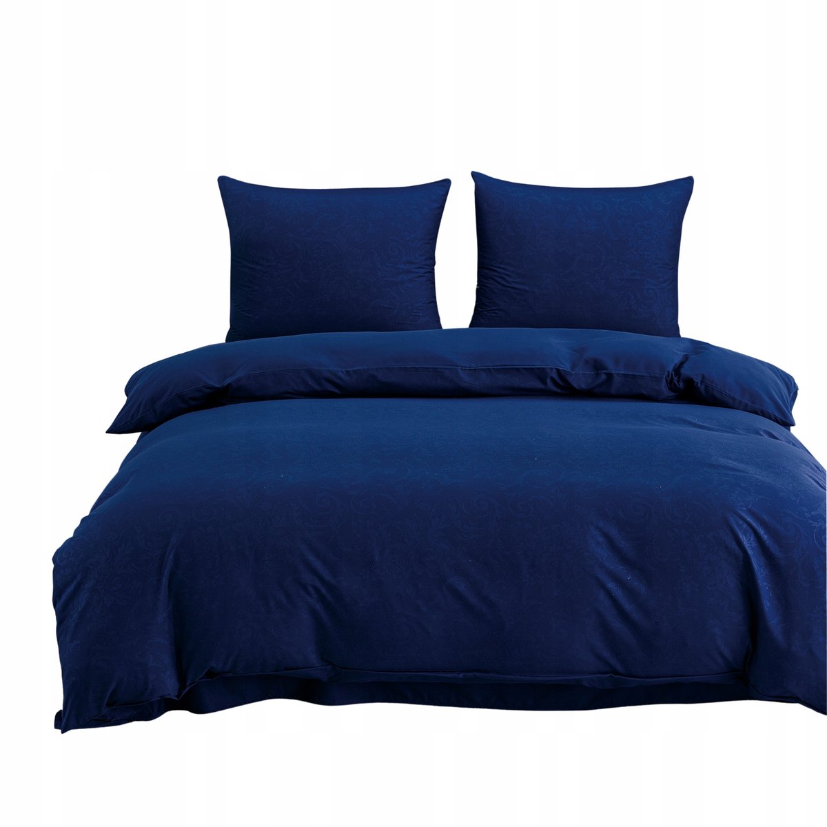 3-delige microvezel beddengoedset 220x200cm, kussenhoes 70x80cm, marineblauw
