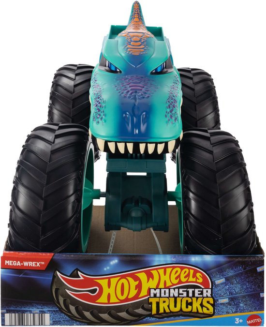 Hot Wheels Monstertrucks kolossale Mega-Wrex speelgoedtruck van Merkloos — afbeelding 3