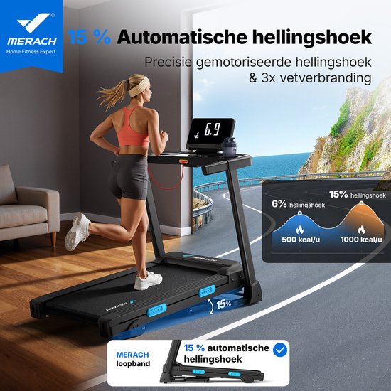 Inklapbare Loopband Met Helling Tot 12 Km/u - 3-in-1 Wandelpad Voor Thuis En Kantoor Afstandsbediening En App 9101007897134